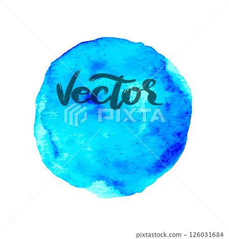 Blue and Green Hand Drawn Watercolor Drops Vector Illustration Blue and Green Hand Drawn Watercolor Drops Vector Illustration 126031684