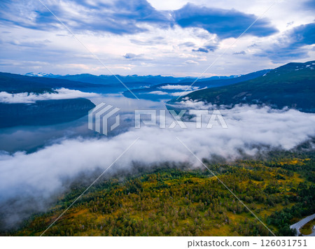 Beautiful Nature Norway aerial photography. 126031751