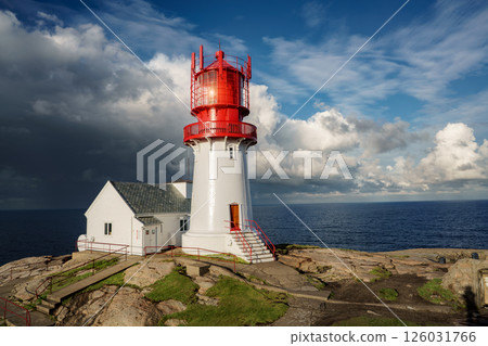 Lindesnes Fyr Lighthouse, Beautiful Nature Norway natural landscape. 126031766