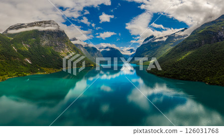Beautiful Nature Norway aerial photography. 126031768