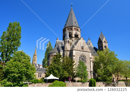 Temple Neuf, a Protestant church in Metz, France, May 11, 2024. Temple Neuf, a Protestant church in Metz, France, May 11, 2024. 126032225