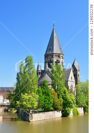 Temple Neuf, a Protestant church in Metz, France, May 11, 2024. Temple Neuf, a Protestant church in Metz, France, May 11, 2024. 126032236
