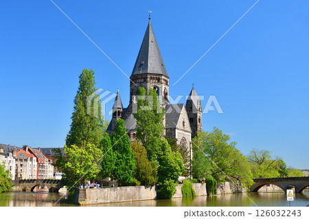 Temple Neuf, a Protestant church in Metz, France, May 11, 2024. Temple Neuf, a Protestant church in Metz, France, May 11, 2024. 126032243