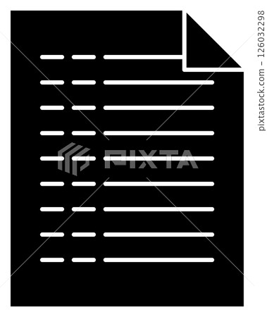 Document illustration image black icon Document illustration image black icon 126032298