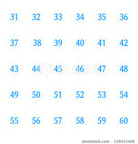 煙火編號標籤31-60 126032488