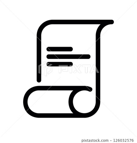 Historical Document Scroll or Ancient Parchment Historical Document Scroll or Ancient Parchment 126032576