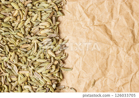 Fennel dill seeds border frame 126033705