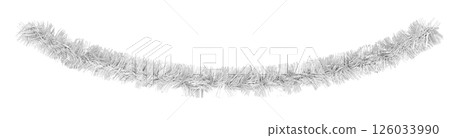 Golden tinsel, Christmas garland Golden tinsel, Christmas garland 126033990