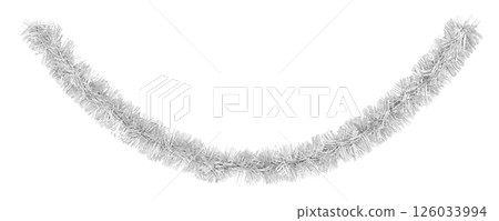 Golden tinsel, Christmas garland Golden tinsel, Christmas garland 126033994