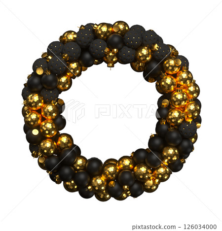 Christmas wreath from balls Christmas wreath from balls 126034000
