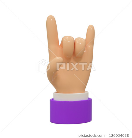 Hand 3d icon Hand 3d icon 126034028