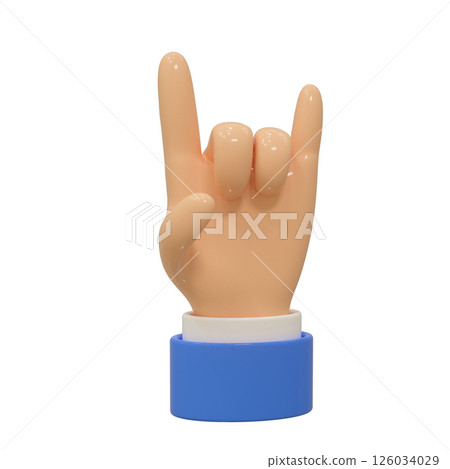 Hand 3d icon Hand 3d icon 126034029
