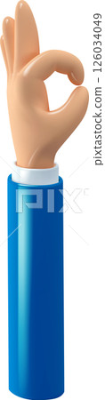 Hand 3d 126034049