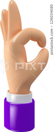 3d hand gesture 3d hand gesture 126034080