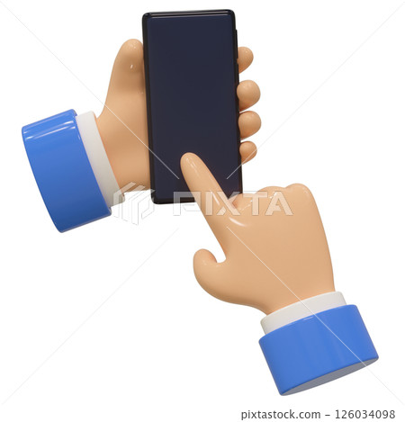 3d hand phone 126034098