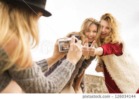 Photo shoot of fashion models 126034144