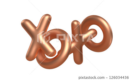 Gold 3d xoxo Gold 3d xoxo 126034436