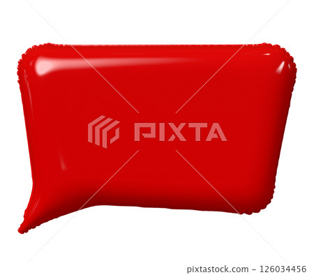 3d red speech bubble 3d red speech bubble 126034456