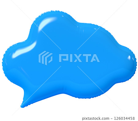 3d blue speech bubble 3d blue speech bubble 126034458