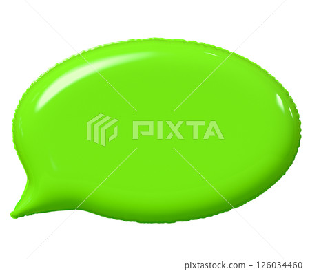 3d green speech bubble 126034460
