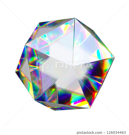 Transparent 3d shape 126034463