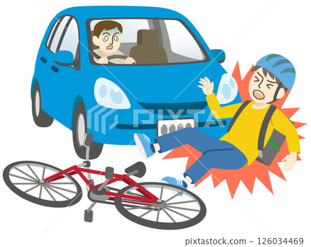 Food delivery traffic accident Food delivery traffic accident 126034469