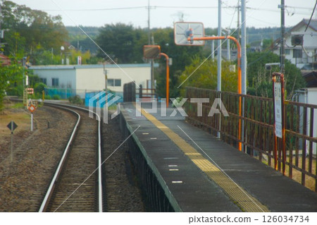 久留裡線馬古里達站車窗外的風景 久留裡線馬古里達站車窗外的風景 126034734