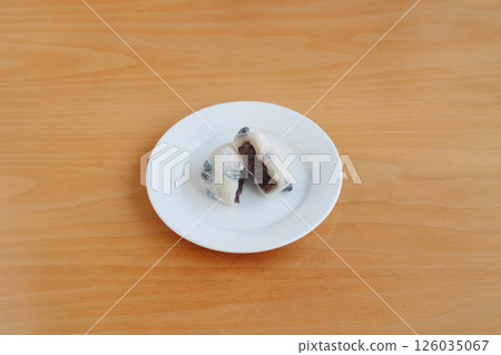 Daifuku mochi japanese dessert. Delicious freshly prepared meal, perfect for menus, restaurants, or food delivery concepts. Daifuku mochi japanese dessert. Delicious freshly prepared meal, perfect for menus, restaurants, or food delivery concepts. 126035067