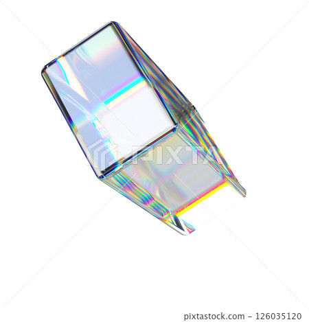 Transparent 3D Rectangle Glossy 126035120