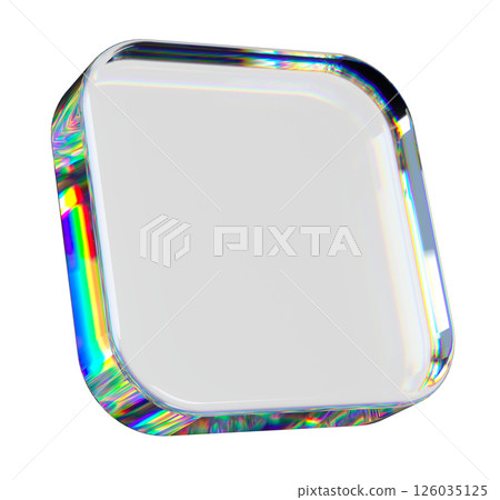 Transparent 3D Multicolor Cube 126035125