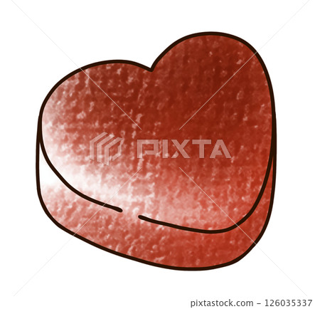 簡單易做的模擬風格的心型巧克力 126035337