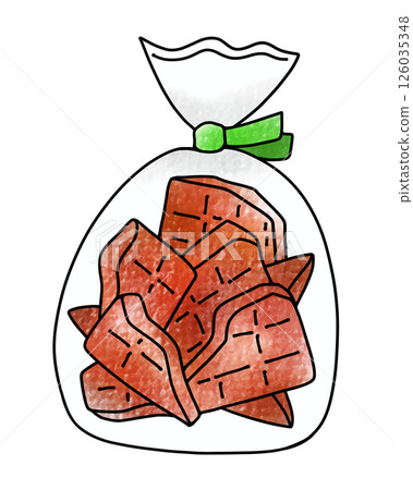 Loose and simple broken chocolate bag, analog style 126035348