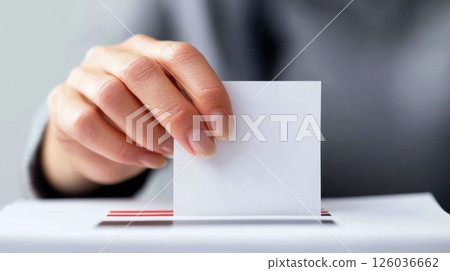 Diverse Hands Casting Votes in Election 126036662