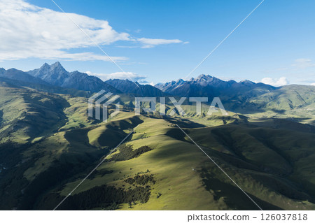 Beautiful high altitude mountains in Sichuan, China 126037818
