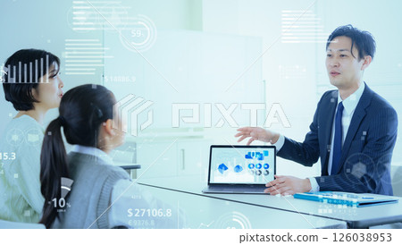 Concept of teacher and parent/child interview in classroom and statistical data 126038953