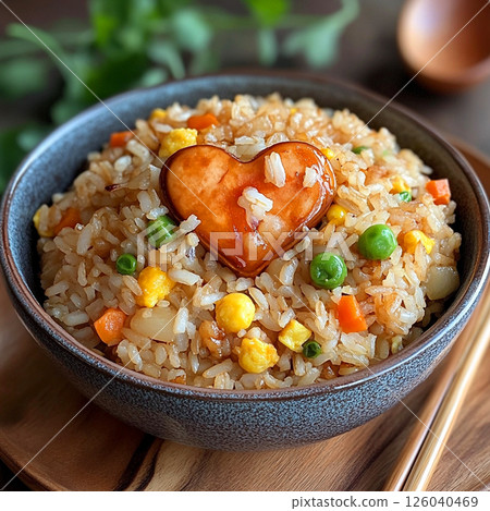 Heart fried rice 126040469