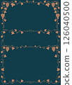 Elegant grapevine border frame set, vintage hand drawn style. 126040500