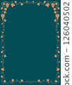 Elegant grapevine border frame set, vintage hand drawn style. 126040502