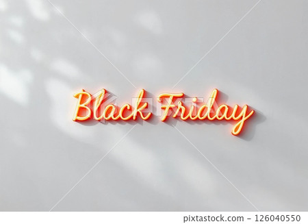 Festive Light Display Announces a Special Shopping Event in a Cozy Setting. Generative AI 126040550