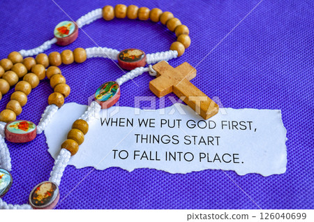 An invites contemplation, teaching that in waiting with the rosary, hope and grace quietly unfold. An invites contemplation, teaching that in waiting with the rosary, hope and grace quietly unfold. 126040699