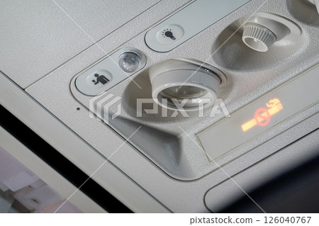 Airplane overhead panel 126040767