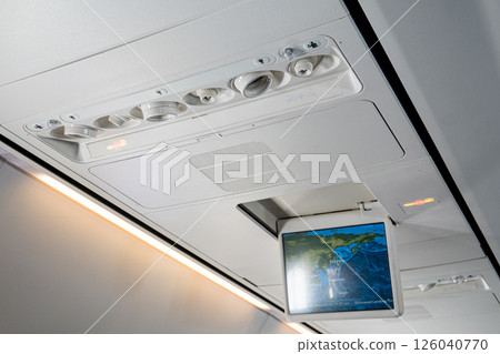 Airplane overhead panel 126040770