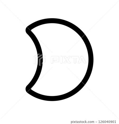 Moon icon illustration 126040901