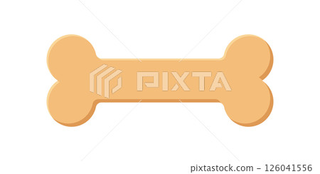 Dog bone icon in flat style. Human skeleton vector illustration on isolated background. Healthy orthopedic sign business concept. Dog bone icon in flat style. Human skeleton vector illustration on isolated background. Healthy orthopedic sign business concept. 126041556