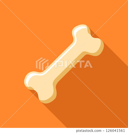 Dog bone icon in flat style. Human skeleton vector illustration on isolated background. Healthy orthopedic sign business concept. Dog bone icon in flat style. Human skeleton vector illustration on isolated background. Healthy orthopedic sign business concept. 126041561