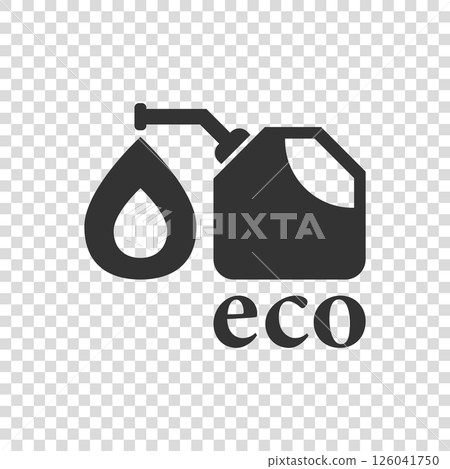Gasoline canister icon in flat style. Petrol can vector illustration on white isolated background. Fuel container sign business concept. Gasoline canister icon in flat style. Petrol can vector illustration on white isolated background. Fuel container sign business concept. 126041750