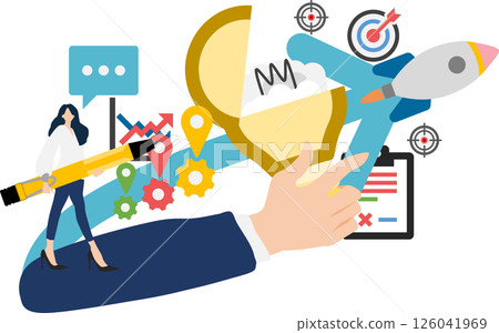 Skill improvement illustrations 126041969