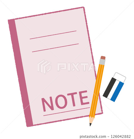 notebook and pencil 126042882