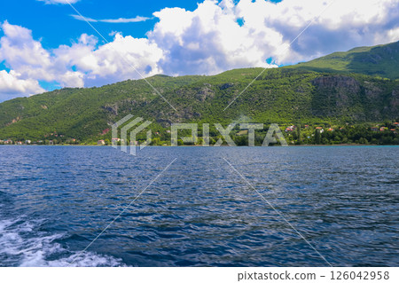 View of Lake Ohrid in North Macedonia View of Lake Ohrid in North Macedonia 126042958