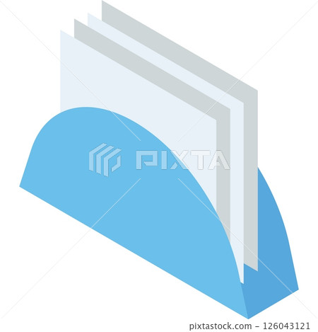 Table napkin holder vector icon paper box 126043121
